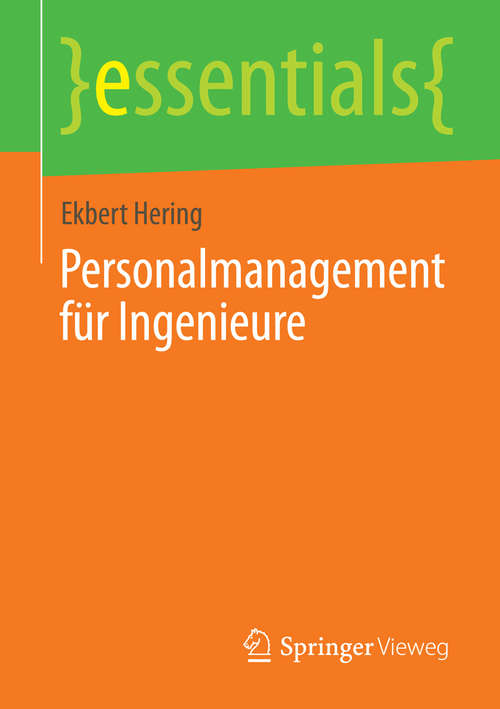 Book cover of Personalmanagement für Ingenieure (essentials)