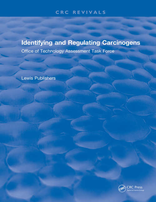 Book cover of Identifying and Regulating Carcinogens