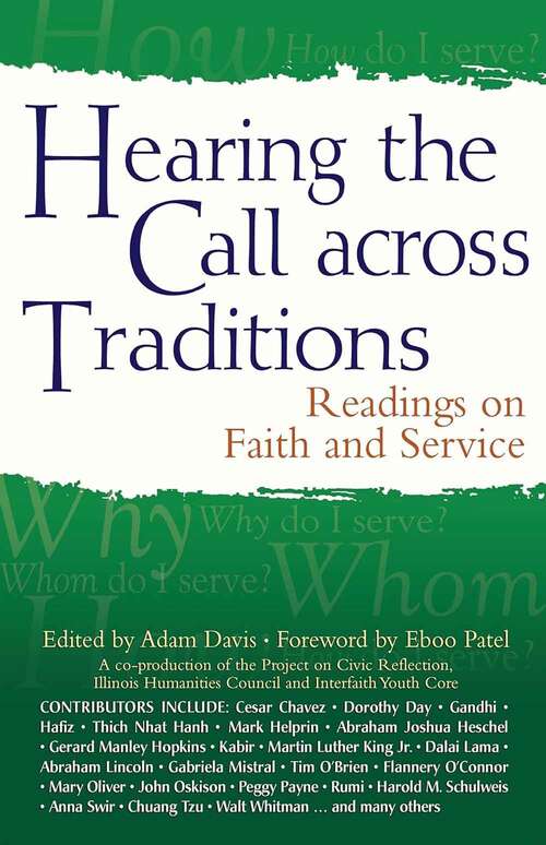 Book cover of Hearing the Call across Traditions: Readings on Faith and Service