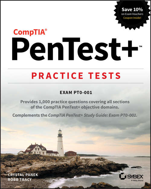 Book cover of CompTIA PenTest+ Practice Tests: Exam PT0-001
