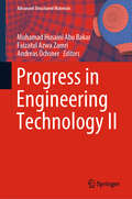 Progress in Engineering Technology II (Advanced Structured Materials #131)