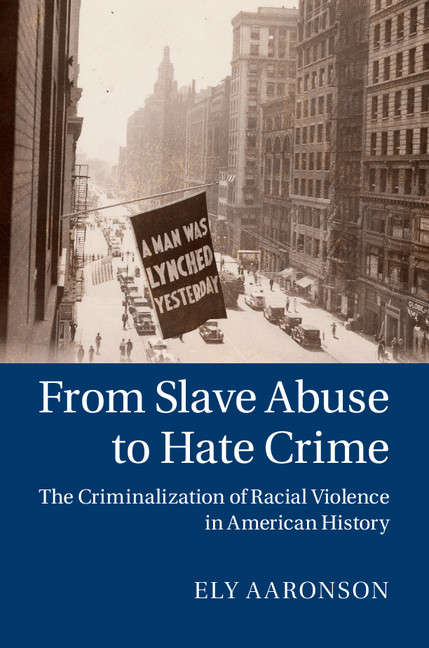 Book cover of From Slave Abuse to Hate Crime