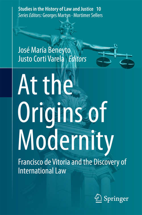 Book cover of At the Origins of  Modernity