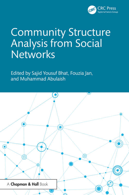 Book cover of Community Structure Analysis from Social Networks (1)