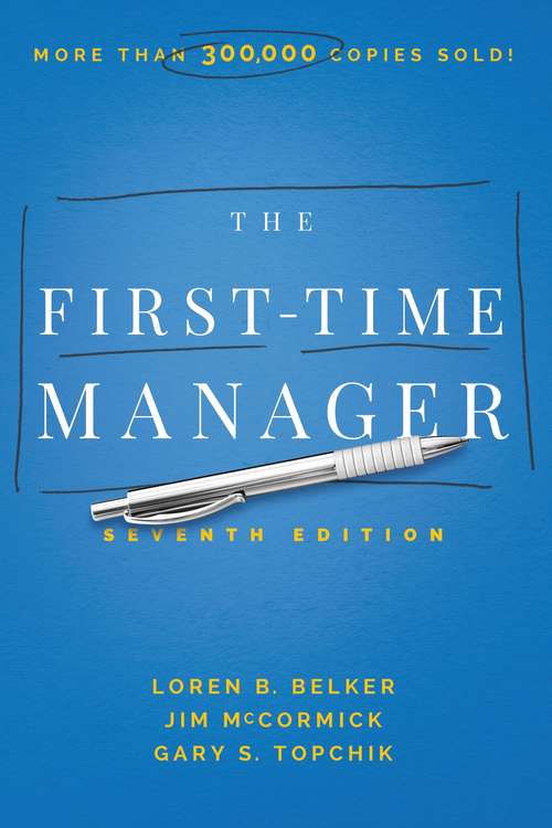 Book cover of The First-Time Manager (Seventh Edition)