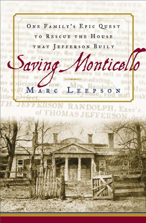 Book cover of Saving Monticello