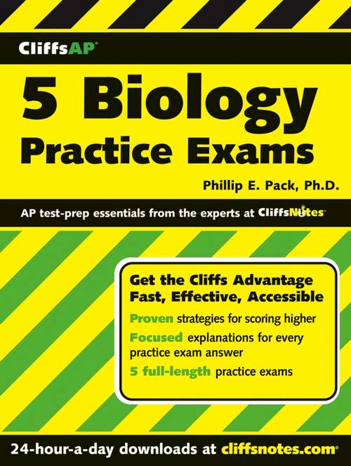 Book cover of CliffsAP 5 Biology Practice Exams