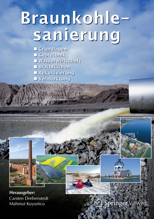 Book cover of Braunkohlesanierung: Grundlagen, Geotechnik, Wasserwirtschaft, Brachflächen, Rekultivierung, Vermarktung