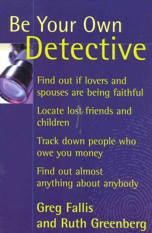 Book cover of Be Your Own Detective