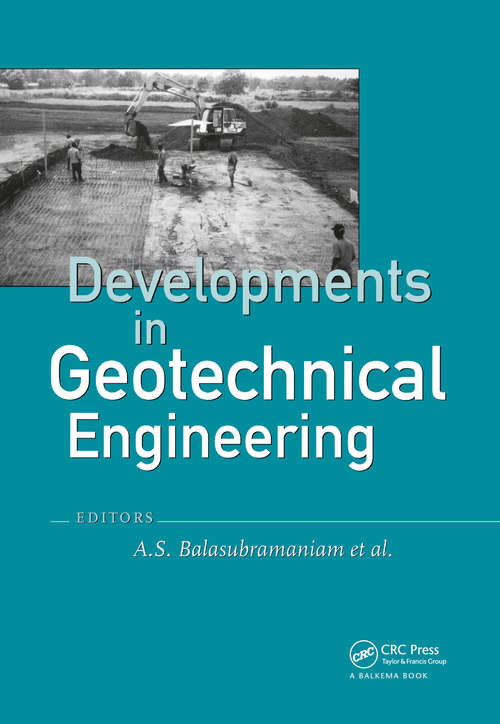 Developments in Geotechnical Engineering: from Harvard to New Delhi 1936-1994