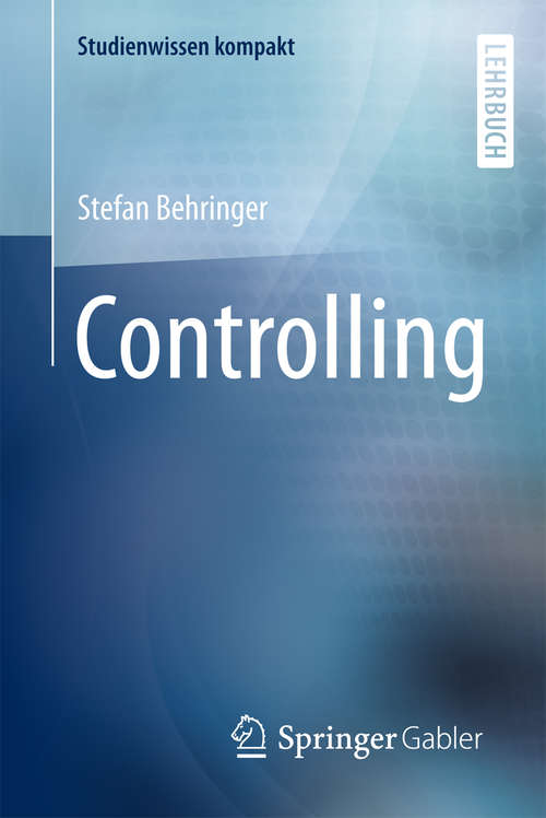 Book cover of Controlling (Studienwissen kompakt)