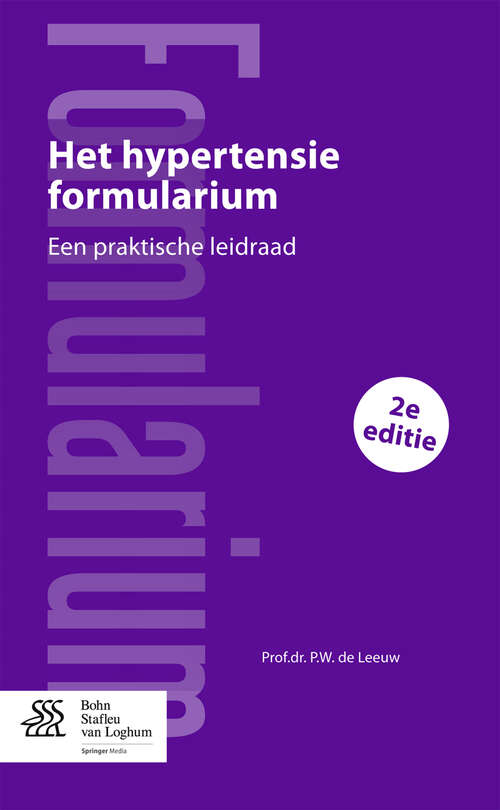 Book cover of Het hypertensie formularium