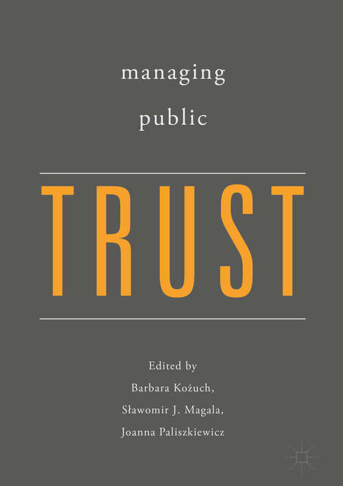 Book cover of Managing Public Trust