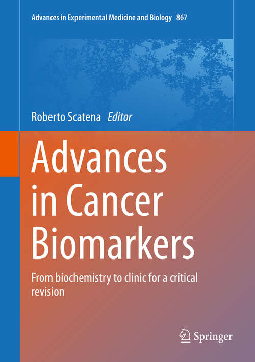 Book cover of Advances in Cancer Biomarkers