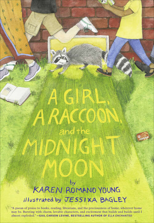 Book cover of A Girl, a Raccoon, and the Midnight Moon