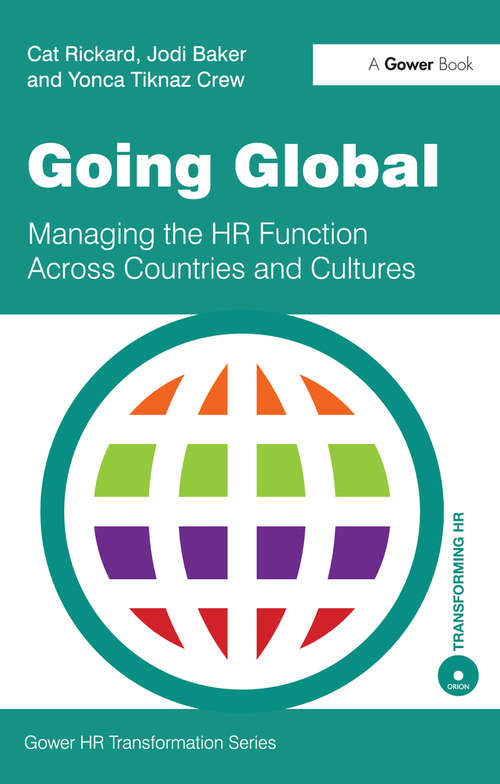 Book cover of Going Global: Managing the HR Function Across Countries and Cultures (Gower HR Transformation Series)