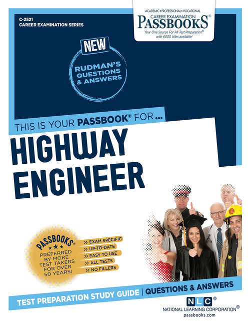 Book cover of Highway Engineer: Passbooks Study Guide (Career Examination Series)