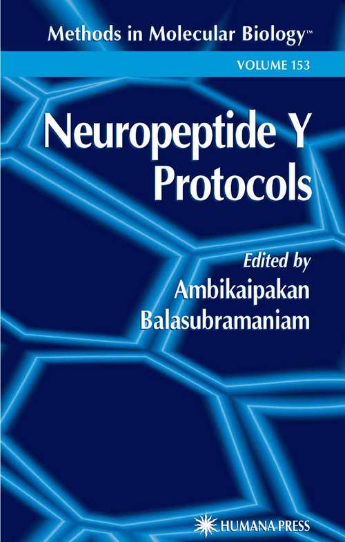 Book cover of Neuropeptide Y Protocols