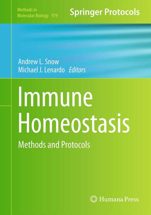 Book cover of Immune Homeostasis