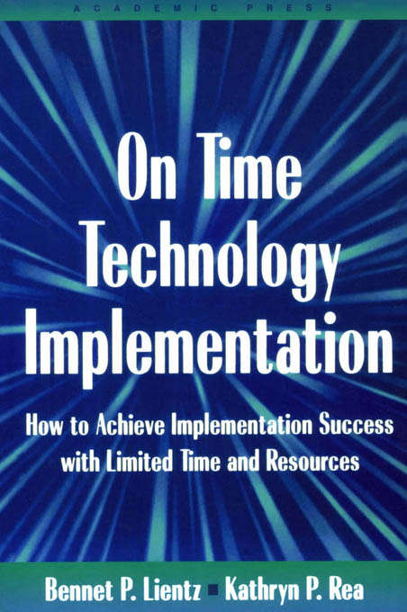 Book cover of On Time Technology Implementation
