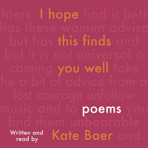 Book cover of I Hope This Finds You Well