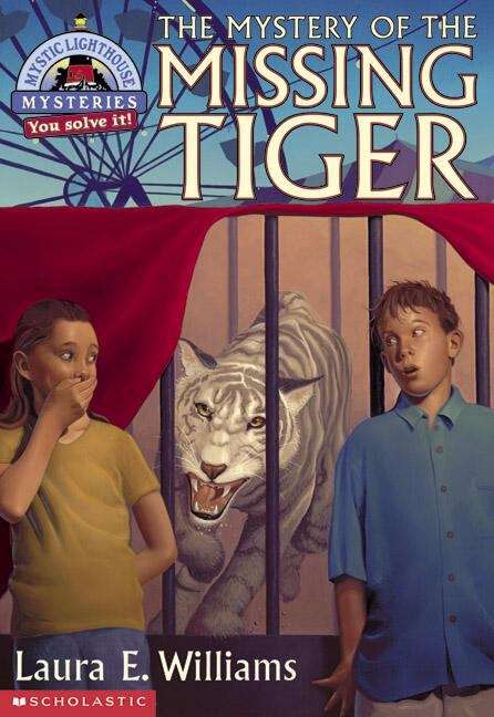 Book cover of Mystic Lighthouse Mysteries: The Mystery of the Missing Tiger