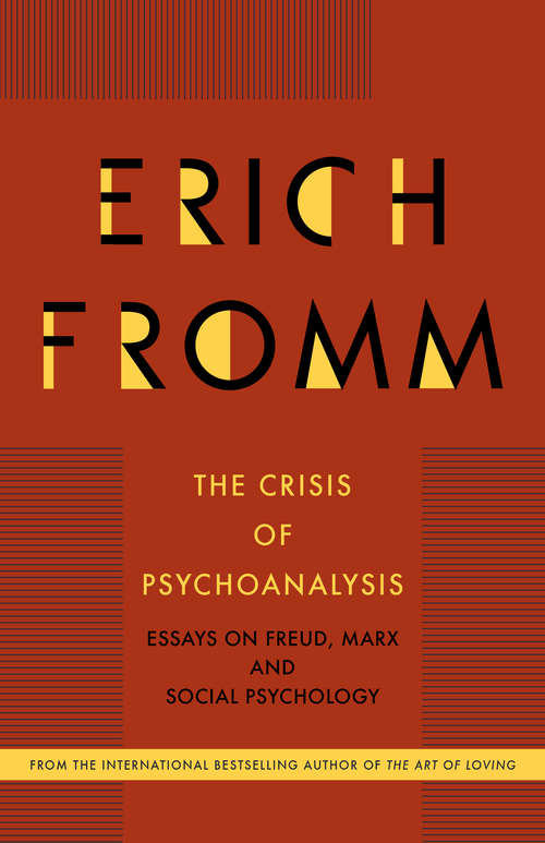Book cover of The Crisis of Psychoanalysis