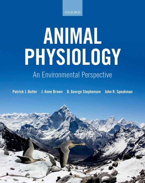 Book cover of Animal Physiology: An Environmental Perspective