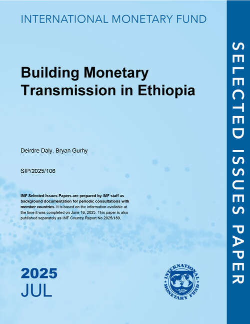 Book cover of Building Monetary Transmission in Ethiopia