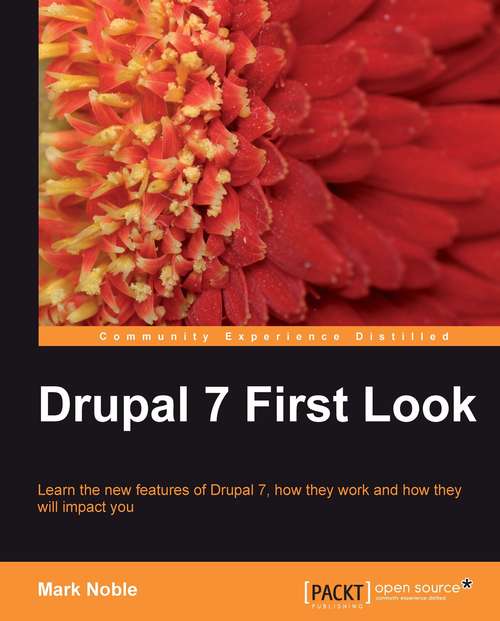 Book cover of Drupal 7 First Look