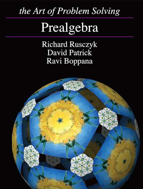 Book cover of Prealgebra: Art of Problem Solving (AoPS)