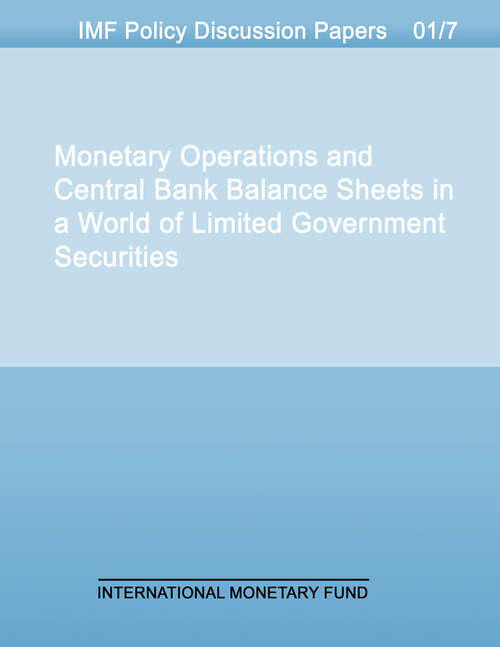 IMF Policy Discussion Paper (Imf Policy Discussion Papers #Policy Discussion Paper No. 01/7)