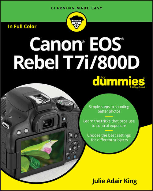 Book cover of Canon EOS Rebel T7i/800D For Dummies
