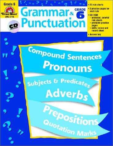 Book cover of Grammar and Punctuation: Grade 6