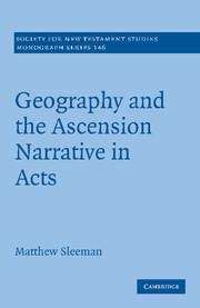 Book cover of Geography and the Ascension Narrative in Acts