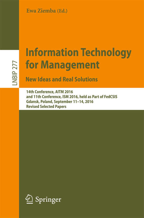 Book cover of Information Technology for Management: New Ideas and Real Solutions