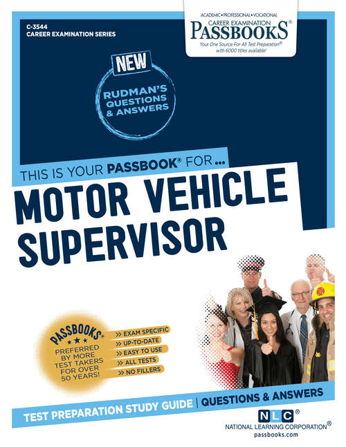 Book cover of Motor Vehicle Supervisor: Passbooks Study Guide (Career Examination Series: C-3527)