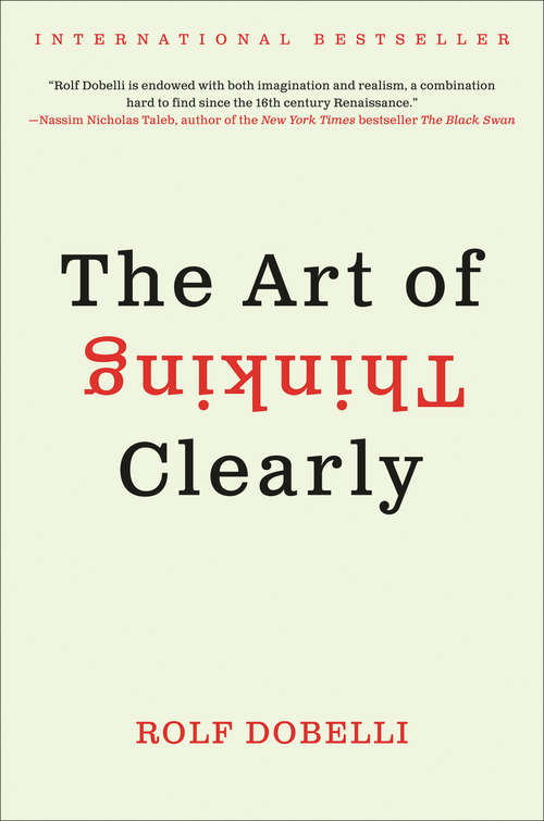 Book cover of The Art of Thinking Clearly