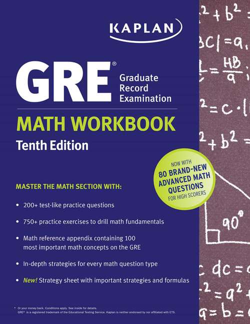 Book cover of GRE Math Workbook