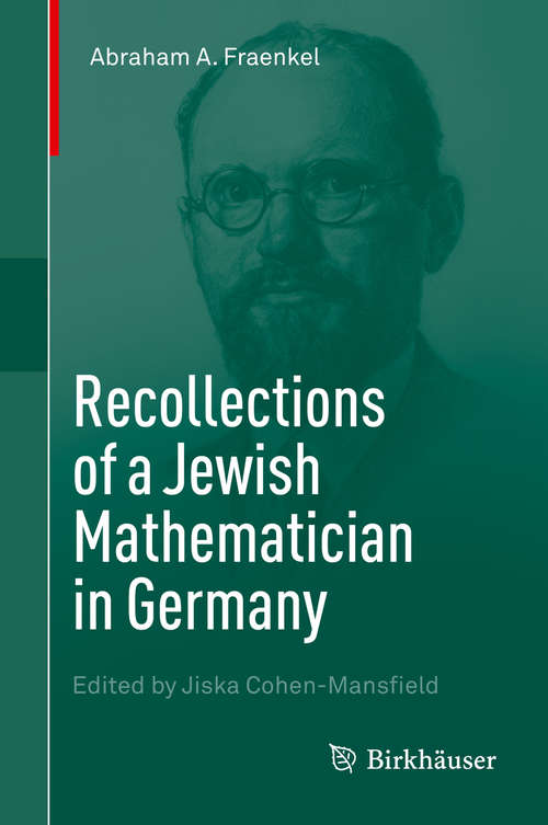 Book cover of Recollections of a Jewish Mathematician in Germany