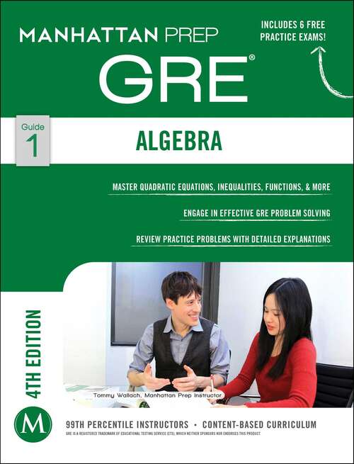 Book cover of Algebra GRE Strategy Guide
