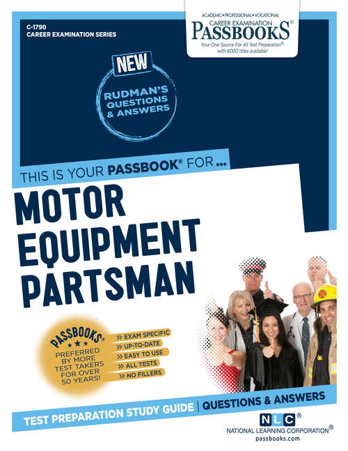 Book cover of Motor Equipment Partsman: Passbooks Study Guide (Career Examination Series)