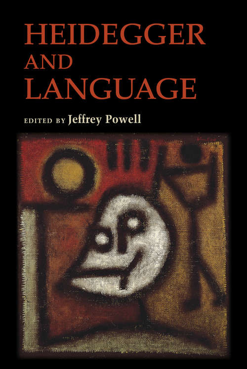Book cover of Heidegger and Language