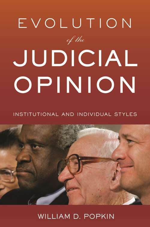 Book cover of Evolution of the Judicial Opinion