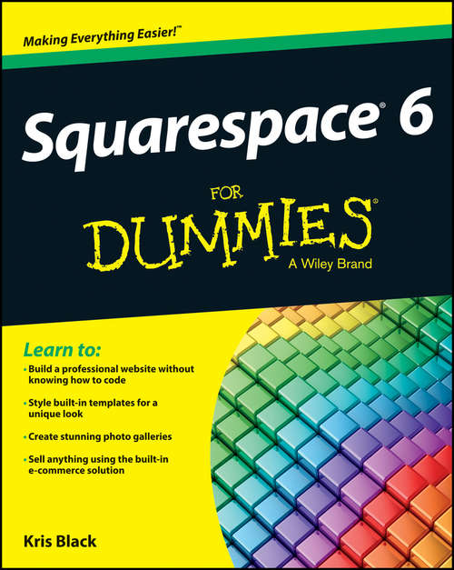 Book cover of Squarespace 6 For Dummies