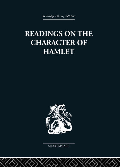 Book cover of Readings on the Character of Hamlet: compiled from over three hundred sources.