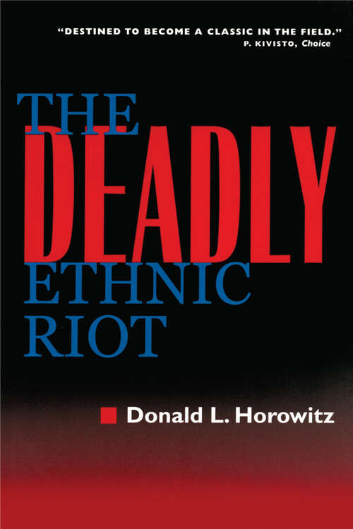 Book cover of The Deadly Ethnic Riot