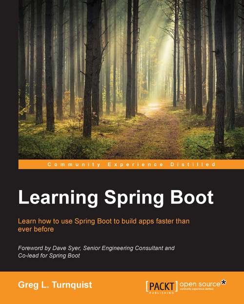 Book cover of Learning Spring Boot
