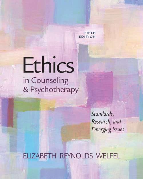Book cover of Ethics in Counseling and Psychotherapy 5th Edition