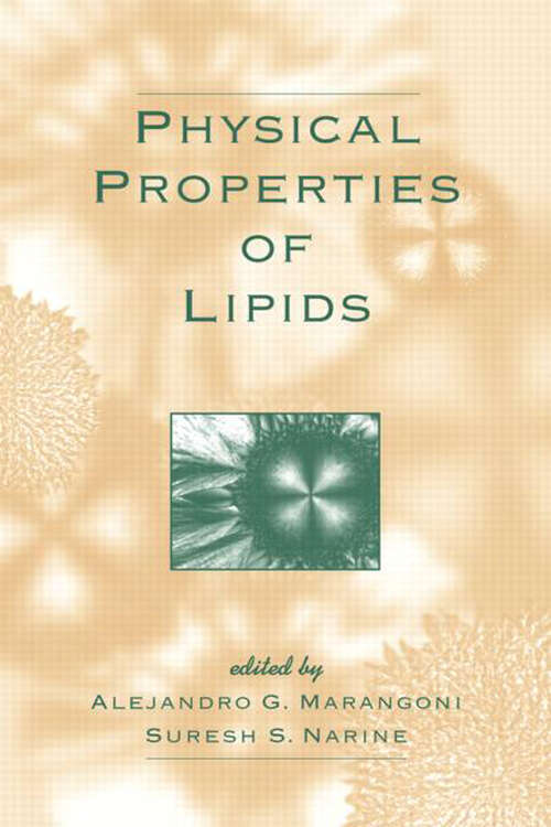 Book cover of Physical Properties of Lipids